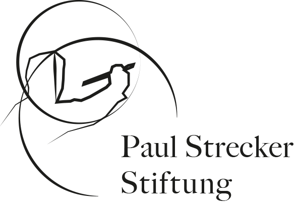 Paul Strecker vor Leinwand